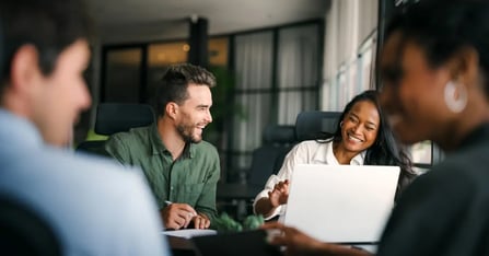 Team working efficiently when working remotely and hybrid